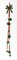 Napco 3' x 4.75" Red and Green Jingle Bell with Star Cutouts Hanging Artificial Christmas Ornament